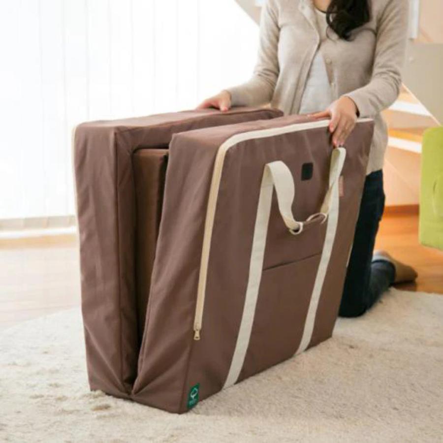 ベビーベッド 折りたたみ 持ち運び |【公式販売店】farska ファルスカ コンパクトベッド フィット Lサイズ  [オーガニック] モカ グランドール ミニベッド | farska | 17