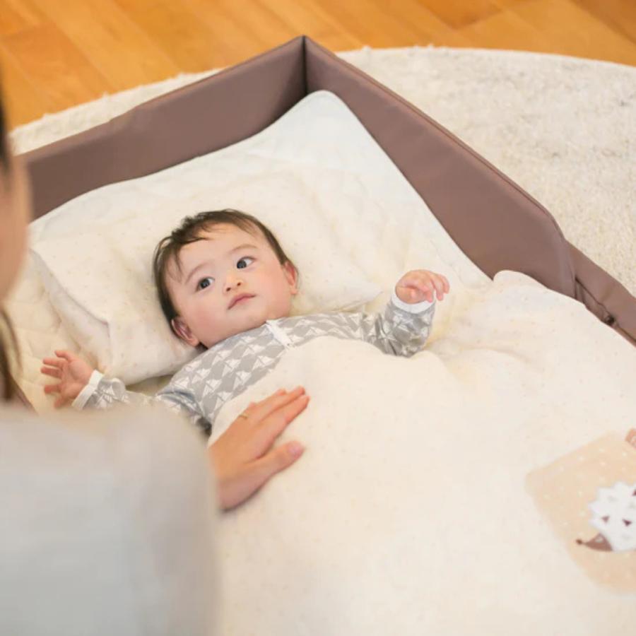 ベビーベッド 折りたたみ 持ち運び |【公式販売店】farska ファルスカ コンパクトベッド フィット Lサイズ  [オーガニック] モカ グランドール ミニベッド | farska | 01