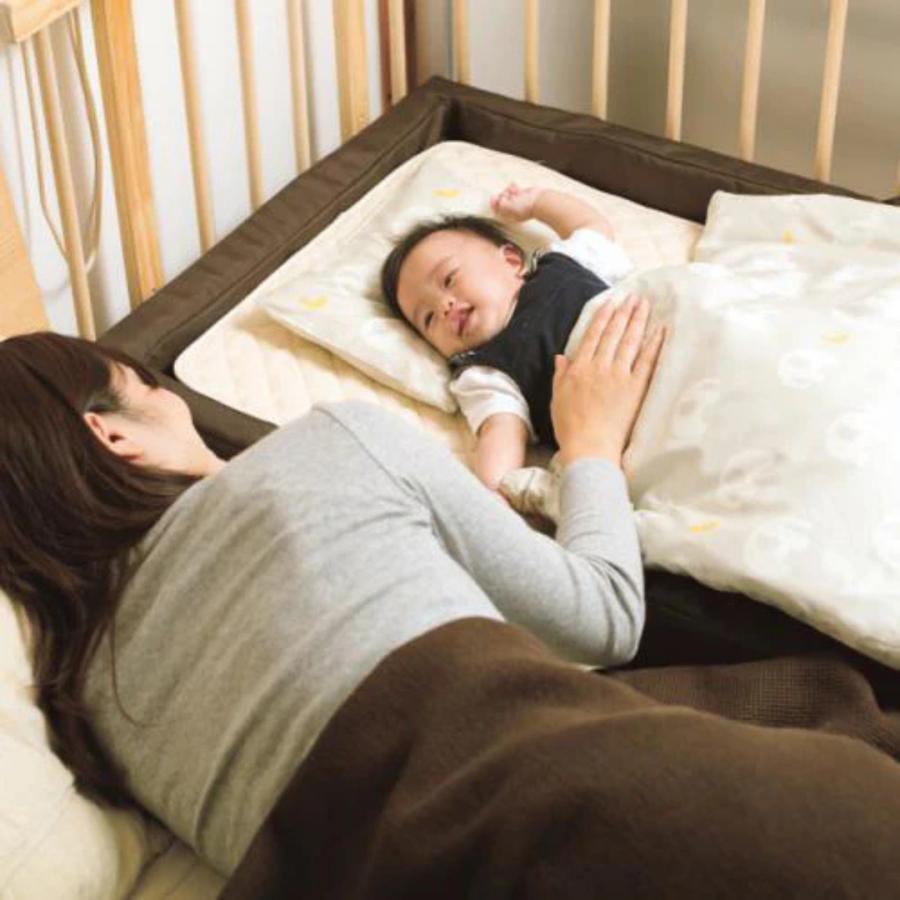 ベビーベッド 折りたたみ 持ち運び |【公式販売店】farska ファルスカ コンパクトベッド フィット Lサイズ  [オーガニック] モカ グランドール ミニベッド | farska | 02