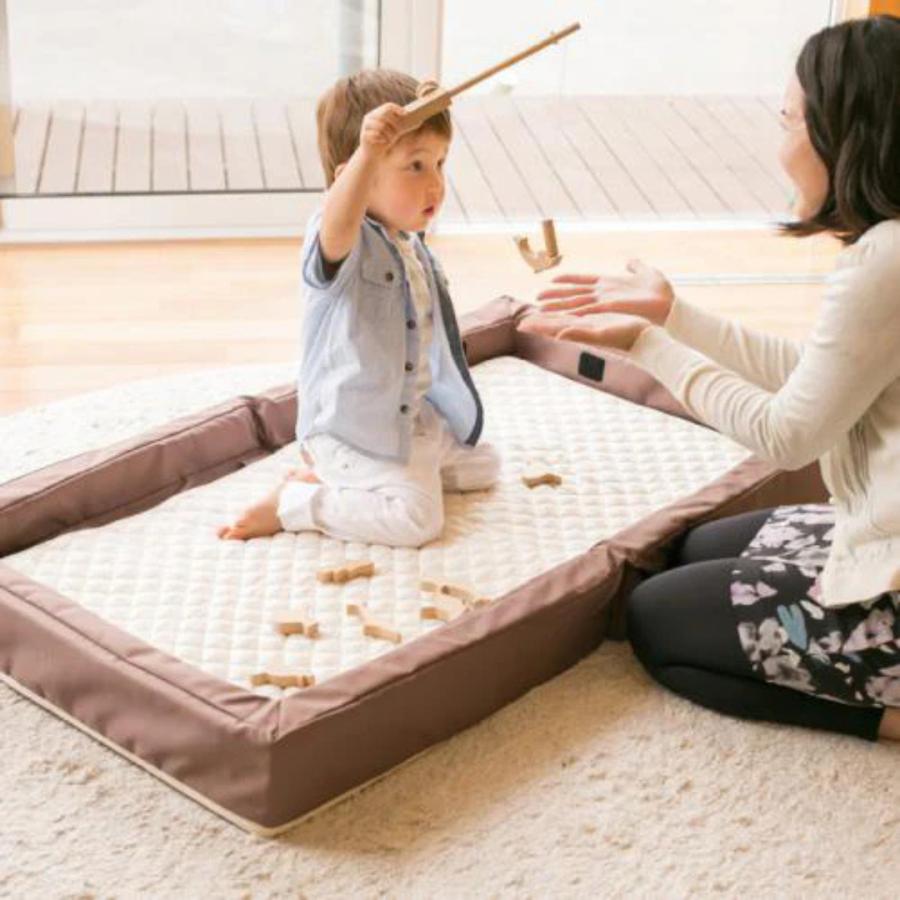 ベビーベッド 折りたたみ 持ち運び |【公式販売店】farska ファルスカ コンパクトベッド フィット Lサイズ  [オーガニック] モカ グランドール ミニベッド | farska | 03