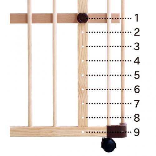 ベビーベッド 添い寝 |【公式販売店】farska ファルスカ ベッドサイドベッド 03 | ベビーサークル 木製 添い寝 フラット ジョイント式 キャスター 出産準備 | farska | 06