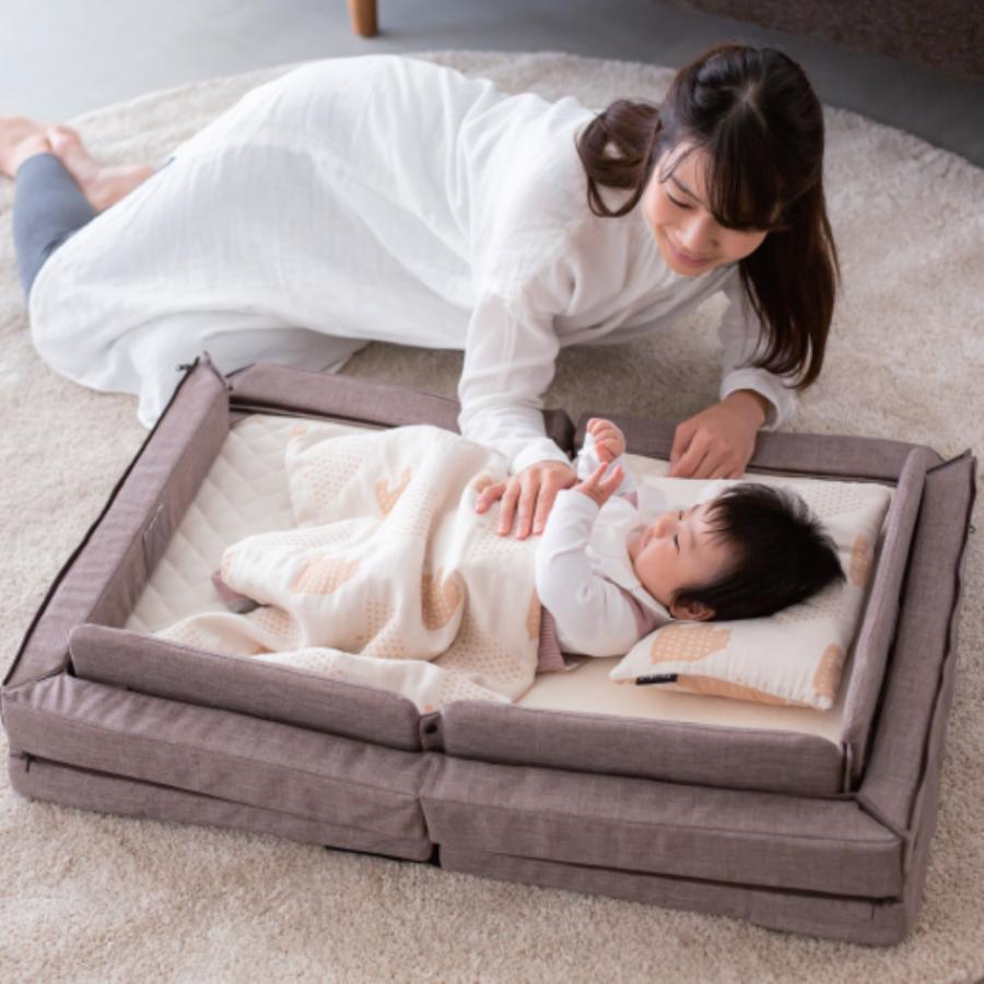 ベビーベッド 折りたたみ 持ち運び |【公式販売店】farska ファルスカ コンパクトベッドフリー | 9点セットミニベッド 出産準備 拡張型 | farska | 03