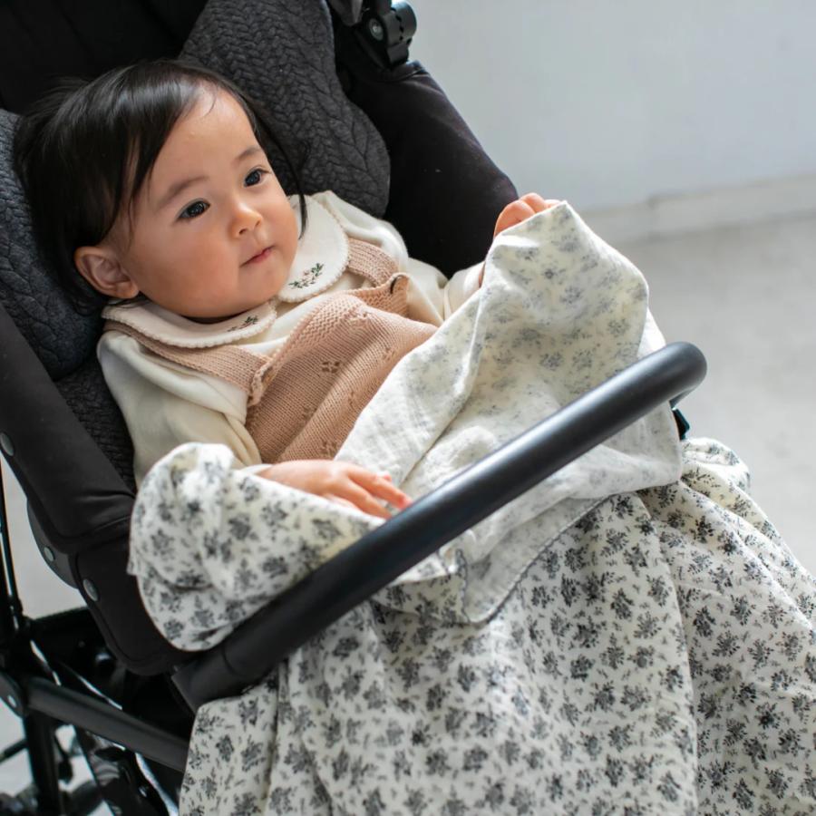 おくるみ | mela-B メラビー コットンダブルガーゼスワドル 100×100cm  | ガーゼ 2枚セット ブランケット コットン100％ 綿 花柄 出産祝い 出産準備 お昼寝 |  | 09