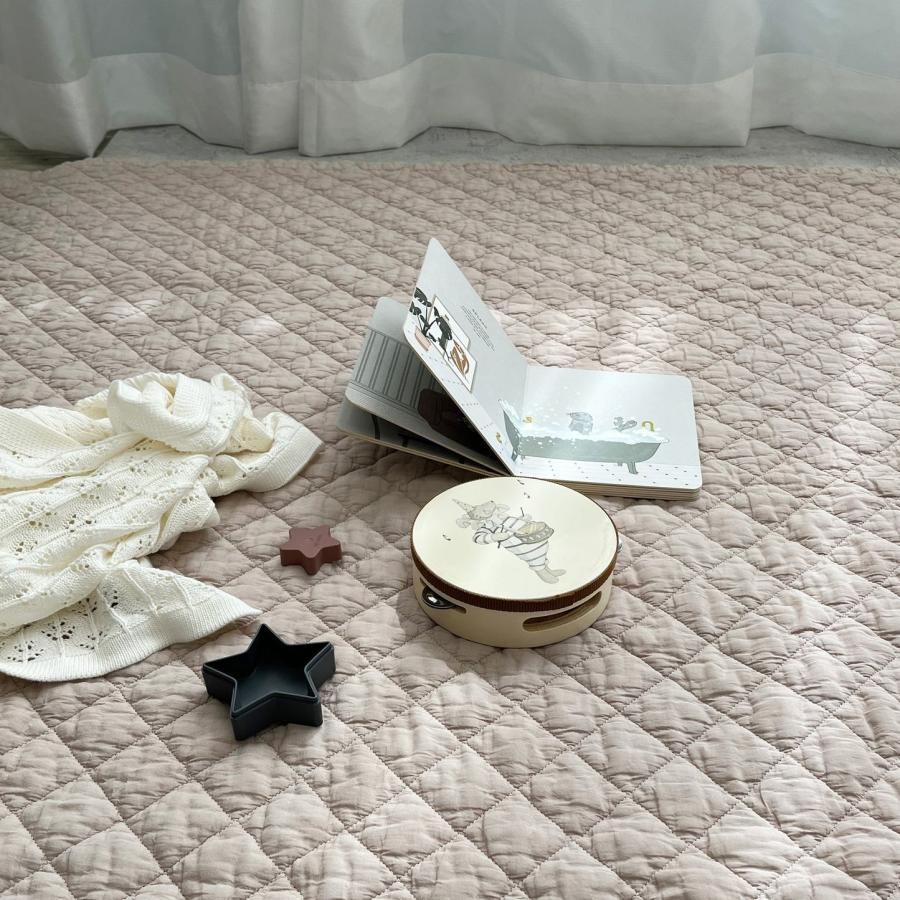 ベビーナーサリー❤ヴィンテージマルチカバーピンク刺繍フリル可愛い❤