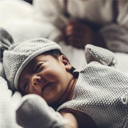 ギフトセット |  MARLMARL マールマール MOY newborn box | 名入れ刺繍 オーガニック 男の子 女の子 ロンパース 帽子 ミトン ブーティ 4点セット 出産祝い | MARLMARL | 11