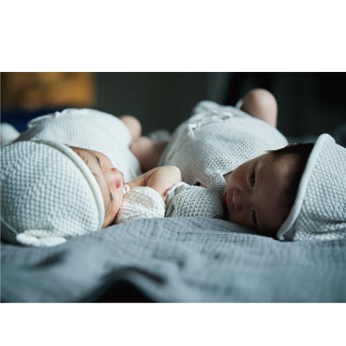 ギフトセット |  MARLMARL マールマール MOY newborn box | 名入れ刺繍 オーガニック 男の子 女の子 ロンパース 帽子 ミトン ブーティ 4点セット 出産祝い | MARLMARL | 10