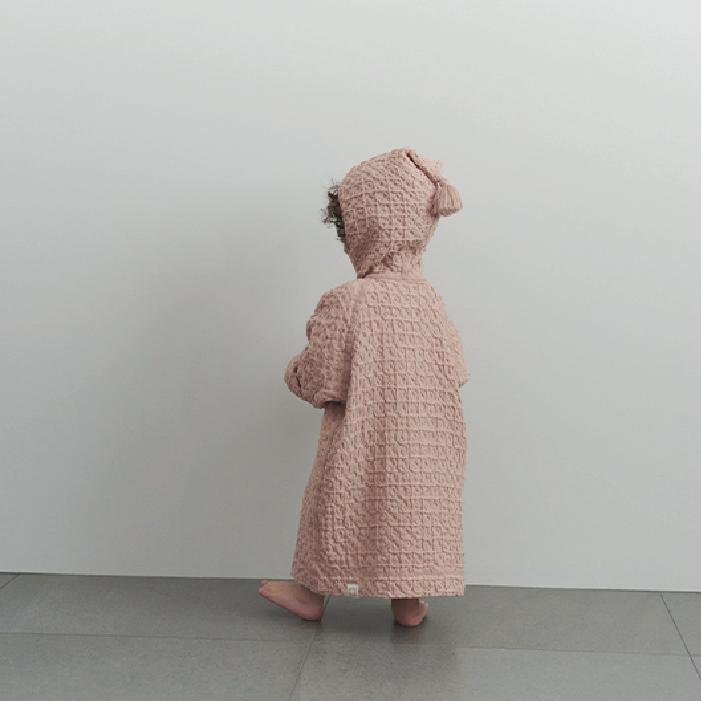 バスローブ | MARLMARL マールマール hooded bathrobe  | 名入れ刺繍 フード付きワッフルタオル おくるみ バスタオル ポンチョ お風呂 出産祝い | MARLMARL | 11