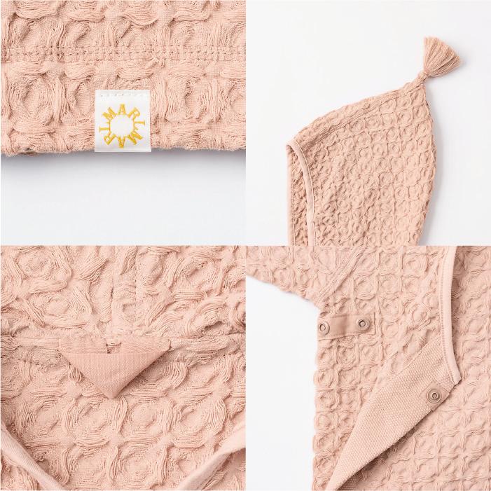 バスローブ | MARLMARL マールマール hooded bathrobe  | 名入れ刺繍 フード付きワッフルタオル おくるみ バスタオル ポンチョ お風呂 出産祝い | MARLMARL | 18