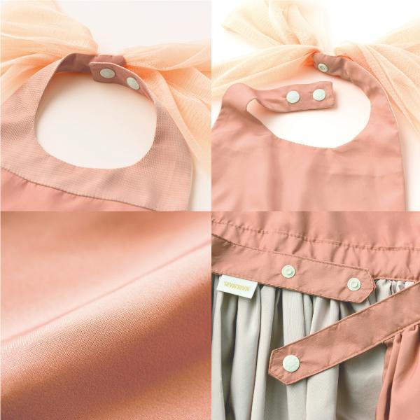 エプロン | MARLMARL マールマール ブーケ Bouquet kids [100 110cm] | 女の子 お食事エプロン ドレスライク 撥水 出産祝い シンプル 無地 | MARLMARL | 07