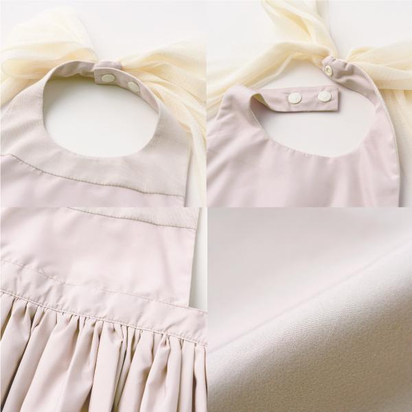 エプロン | MARLMARL マールマール ブーケ Bouquet kids [100 110cm] | 女の子 お食事エプロン ドレスライク 撥水 出産祝い シンプル 無地 | MARLMARL | 05