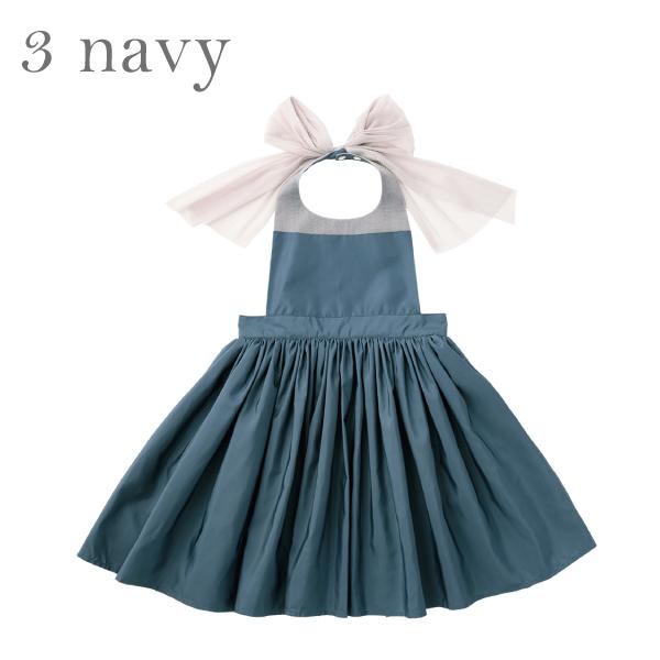 エプロン | MARLMARL マールマール ブーケ Bouquet kids [100 110cm] | 女の子 お食事エプロン ドレスライク 撥水 出産祝い シンプル 無地 | MARLMARL | 03