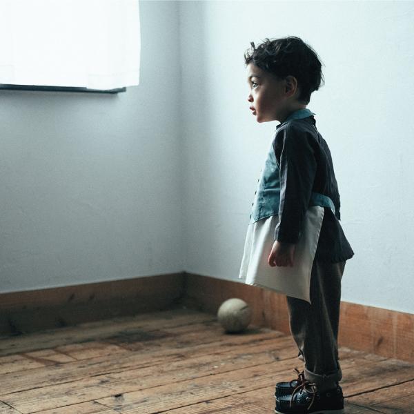 エプロン | MARLMARL マールマール ギャルソン garcon kids [100-110cm]  | 男の子 お食事エプロン 撥水 出産祝い シンプル 無地 ベビー 赤ちゃん | MARLMARL | 12