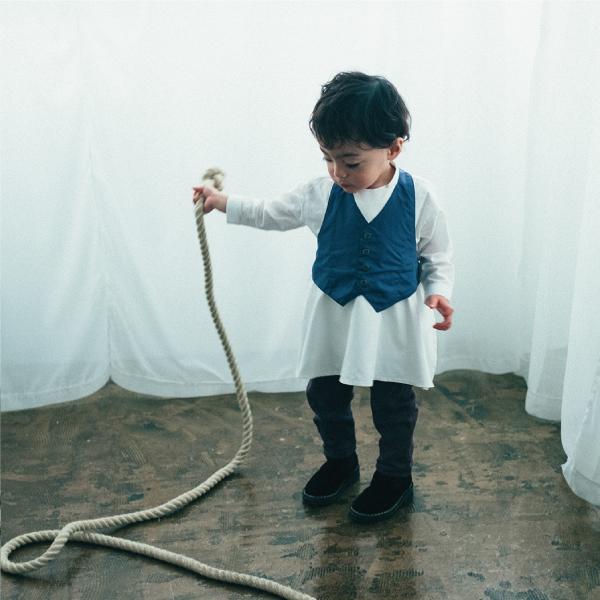 エプロン | MARLMARL マールマール ギャルソン garcon kids [100-110cm]  | 男の子 お食事エプロン 撥水 出産祝い シンプル 無地 ベビー 赤ちゃん | MARLMARL | 05