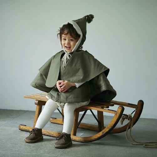 アウター キッズコート | MARLMARL マールマール  sonnet ソネット [80-100cm] |  トレンチコート 男の子 女の子 ベビー コート ケープ ブランケット | MARLMARL | 07