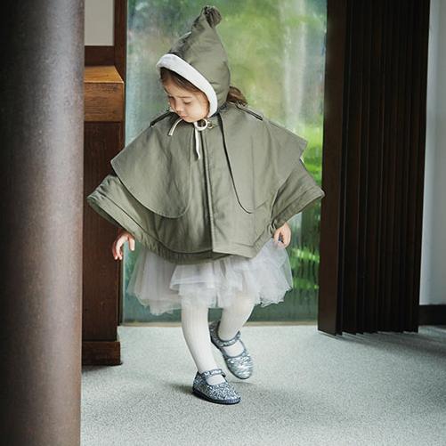 アウター キッズコート | MARLMARL マールマール  sonnet ソネット [80-100cm] |  トレンチコート 男の子 女の子 ベビー コート ケープ ブランケット | MARLMARL | 08