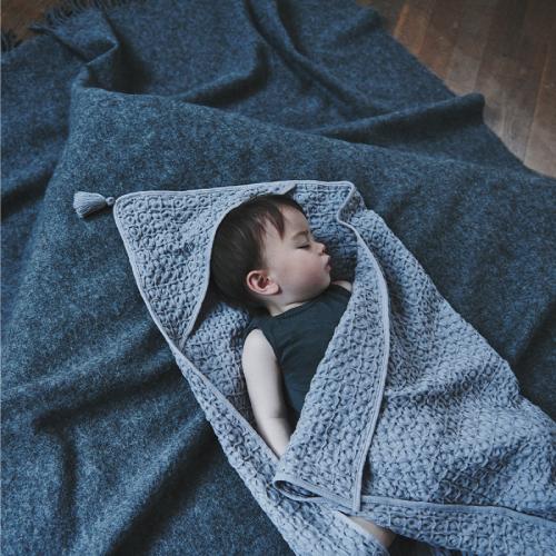 フード付き バスタオル | MARLMARL マールマール hooded towel | フードタオル 名入れ刺繍 出産祝い 男の子 女の子 新生児 ベビー ワッフルタオル おくるみ | MARLMARL | 14