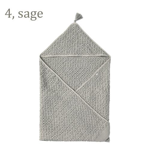 フード付き バスタオル | MARLMARL マールマール hooded towel | フードタオル 名入れ刺繍 出産祝い 男の子 女の子 新生児 ベビー ワッフルタオル おくるみ | MARLMARL | 04