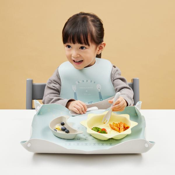 ベビー食器 | 10mois × tupera tupera ディモワ ぱくぱくわくせい プレートセット | 陶磁器 割れにくい 出産祝い お食い初め 離乳食 食洗器対応 レンジ対応 | 10mois | 09