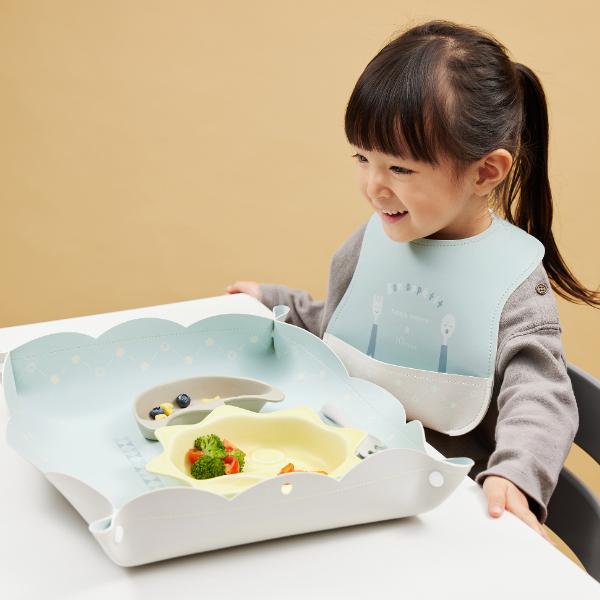 ベビー食器 | 10mois × tupera tupera ディモワ ぱくぱくわくせい プレートセット | 陶磁器 割れにくい 出産祝い お食い初め 離乳食 食洗器対応 レンジ対応 | 10mois | 10