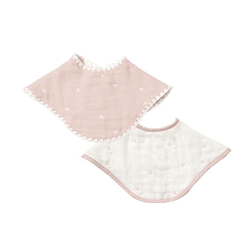 ビブ スタイ | 10mois ディモワ ふくふくガーゼ(6重ガーゼ) 2wayビブ(2枚set) | 日本製 新生児 ベビー 赤ちゃん 出産祝い 出産準備 男の子 女の子 バープクロス | 10mois | 01