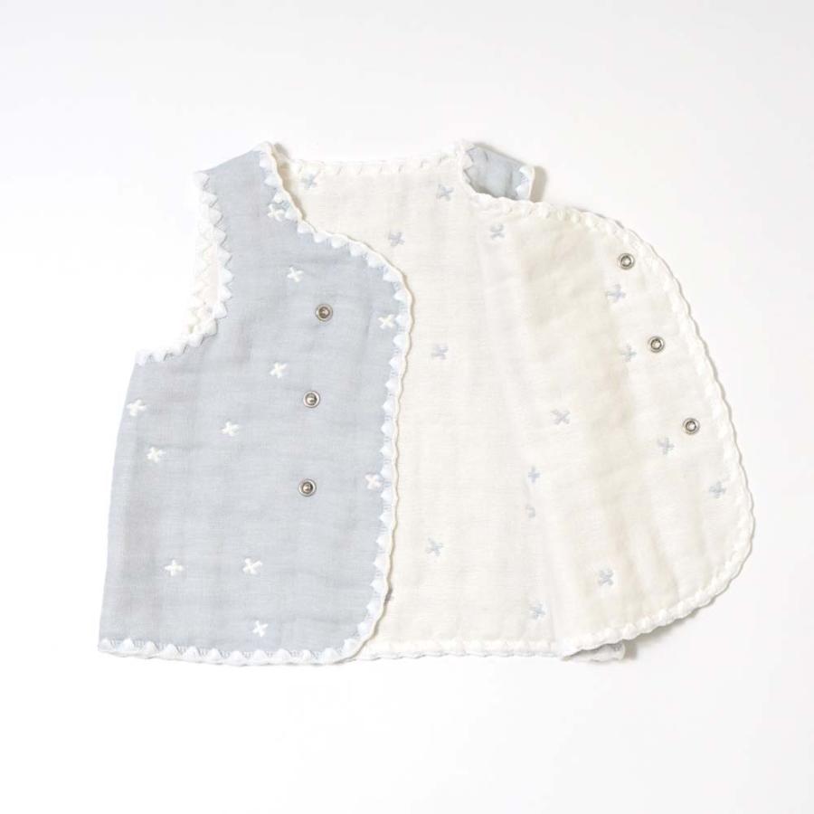 ベスト | 10mois ディモワ ふくふくガーゼ(6重ガーゼ)[70〜80cm] | ちょっき 対応調節 寝冷え防止 ベスト ジレ 日本製 新生児 ベビー 赤ちゃん 出産準備 | 10mois | 09