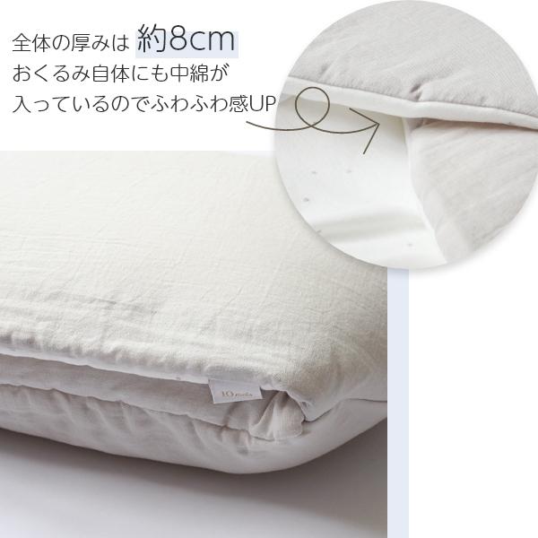 マット おくるみ | 10mois ディモワ たまごマットおくるみCLOUD | 日本製 新生児 ベビー 赤ちゃん おくるみ 出産祝い 出産準備 背中スイッチ 退院アイテム | 10mois | 11