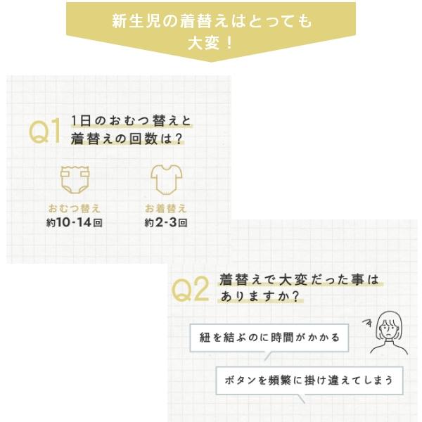 肌着 | 10mois ディモワ PATTO SATTO HADAGI [50cm 60cm] | 新生児 ベビー 赤ちゃん 出産祝い 出産準備 前開き 半袖 ボディスーツ ロンパース  日本製 | 10mois | 04