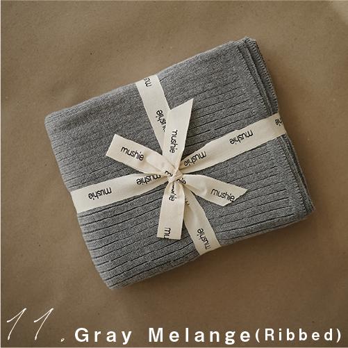 ブランケット | Mushie ムシエ Knit blanket 100%オーガニックコットン