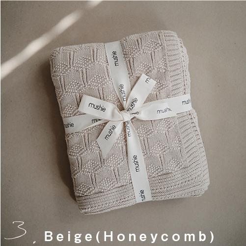 ブランケット | Mushie ムシエ Knit blanket 100%オーガニックコットン | ニットブランケット おくるみ 出産祝い 男の子 女の子 退院 新生児 ギフト |  | 03