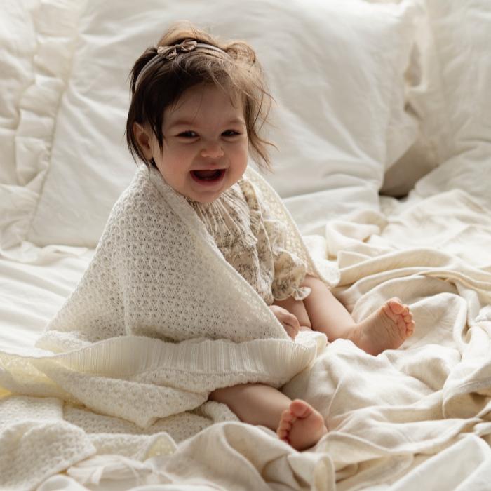 ニット ブランケット | mymemi マイメミ Bamboo Blanket -chain- [80