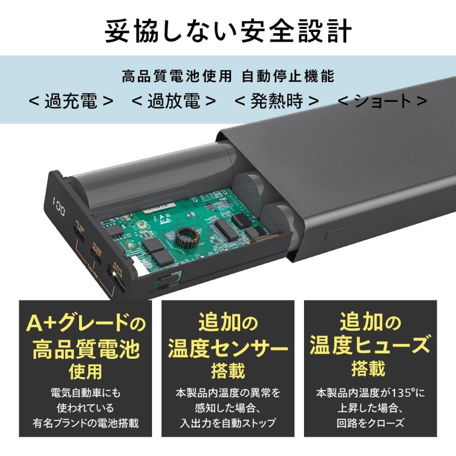 モバイルバッテリー 急速充電 パワーデリバリー 対応 iPhone / iPad / Android 大容量 チーロ cheero Power Plus 5 Premium 20000mAh Type-C 3ポート PSEマーク|cheeromart|06