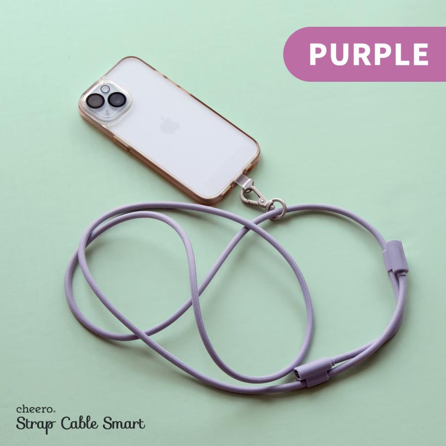 スマホストラップ 携帯ストラップ スマホショルダー 充電ケーブル タイプC Type-C  iPhone Android 急速充電 チーロ cheero Strap Cable Smart CHE-279 | cheero | 11