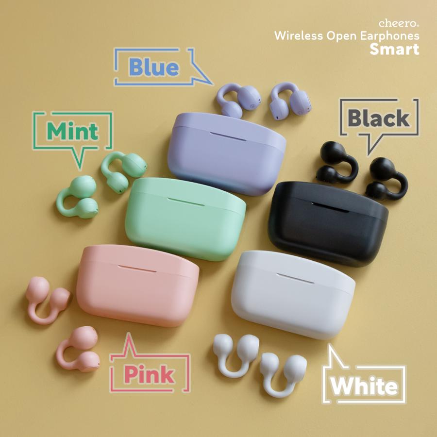 ワイヤレスイヤホン イヤーカフ 開放型 ながら聴き 超軽量 Bluetooth iPhone Android 高音質 防水 チーロ cheero Wireless Open Earphones Smart｜cheeromart｜13