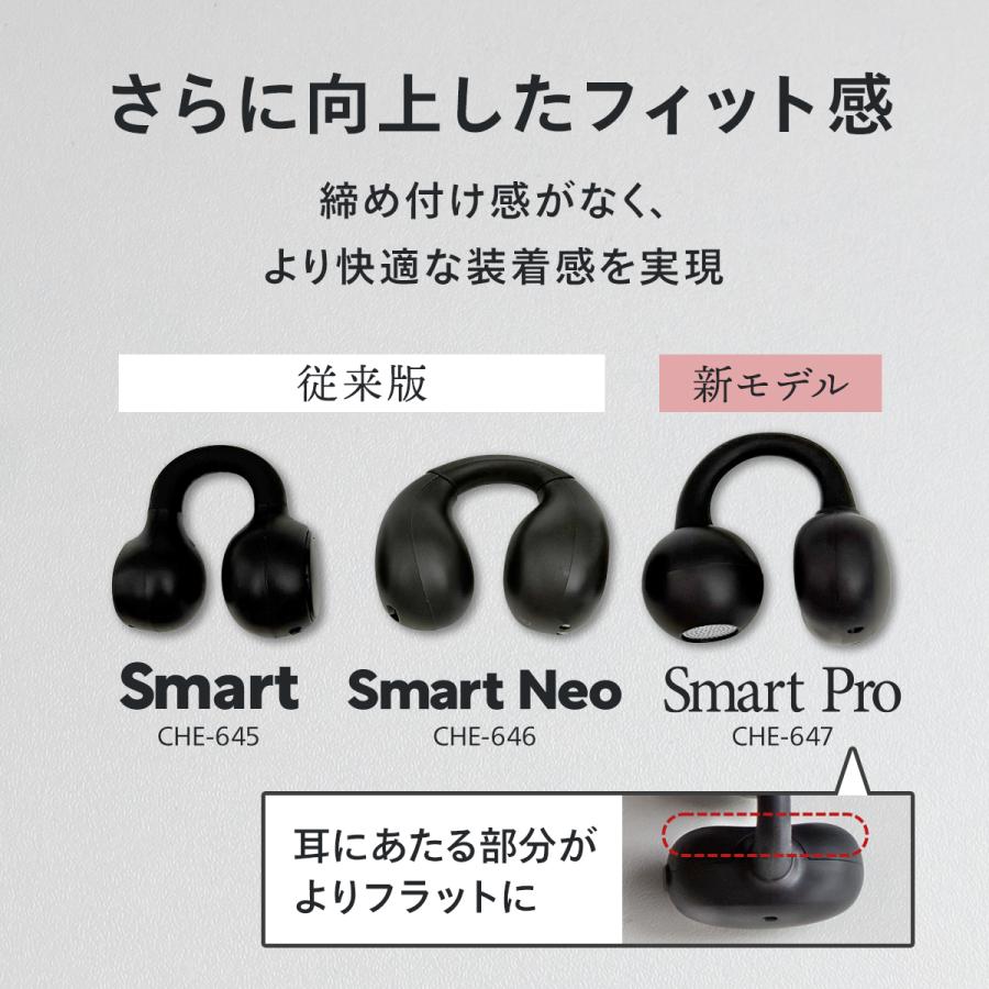 ワイヤレスイヤホン イヤーカフ Bluetooth 6.0 イヤホン オープンイヤー 開放型 超軽量 iPhone 高音質 防水 チーロ cheero Wireless Open Earphones Smart Pro | cheero | 08