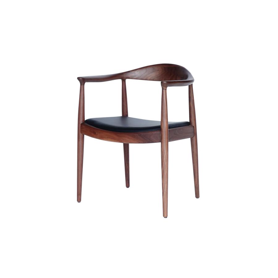 ザ・チェア　ウォルナット　The Chair/ チェア/ダイニング/木製/本革/ア ームチェア/ダイニングチェア /P P503/リプロダクトの画像
