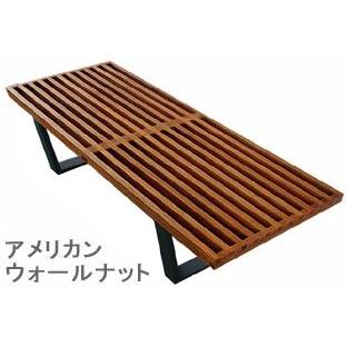 ジョージネルソン プラットフォーム ベンチ 122cm アメリカンウォールナット 無垢材 リプロダクト ジェネリック 家具 Ct3005a Wl チアーズ 通販 Yahoo ショッピング