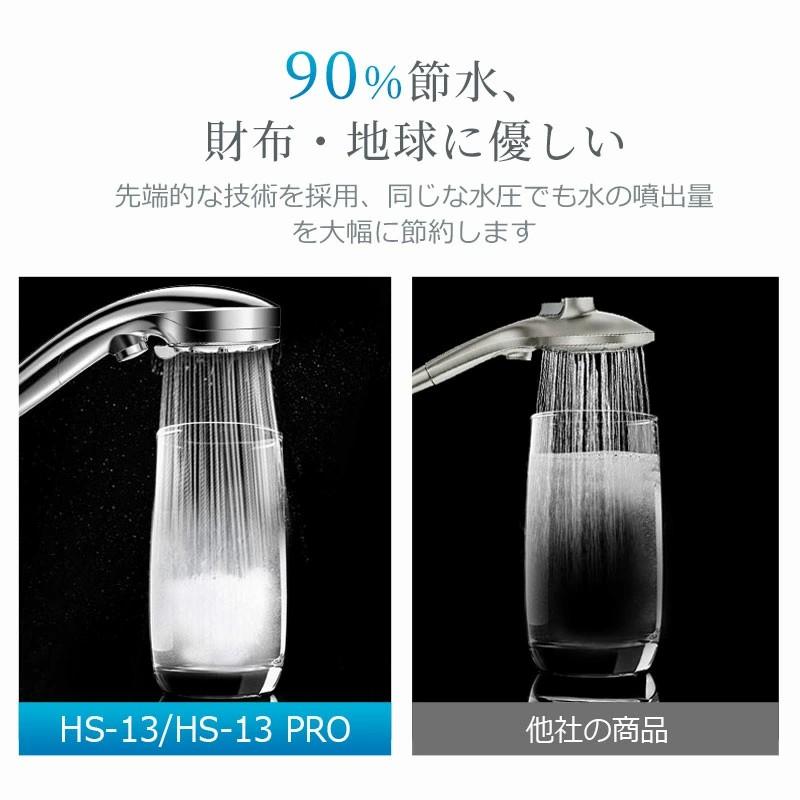 シャワーヘッド 99%塩素除去 マイクロナノバブル 強い水圧 90%節水 6
