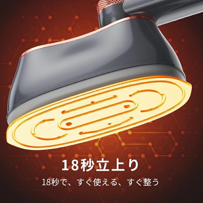 スチームアイロン アイロン ハンディ 1台3WAY 3段階 LED表示 スチーム