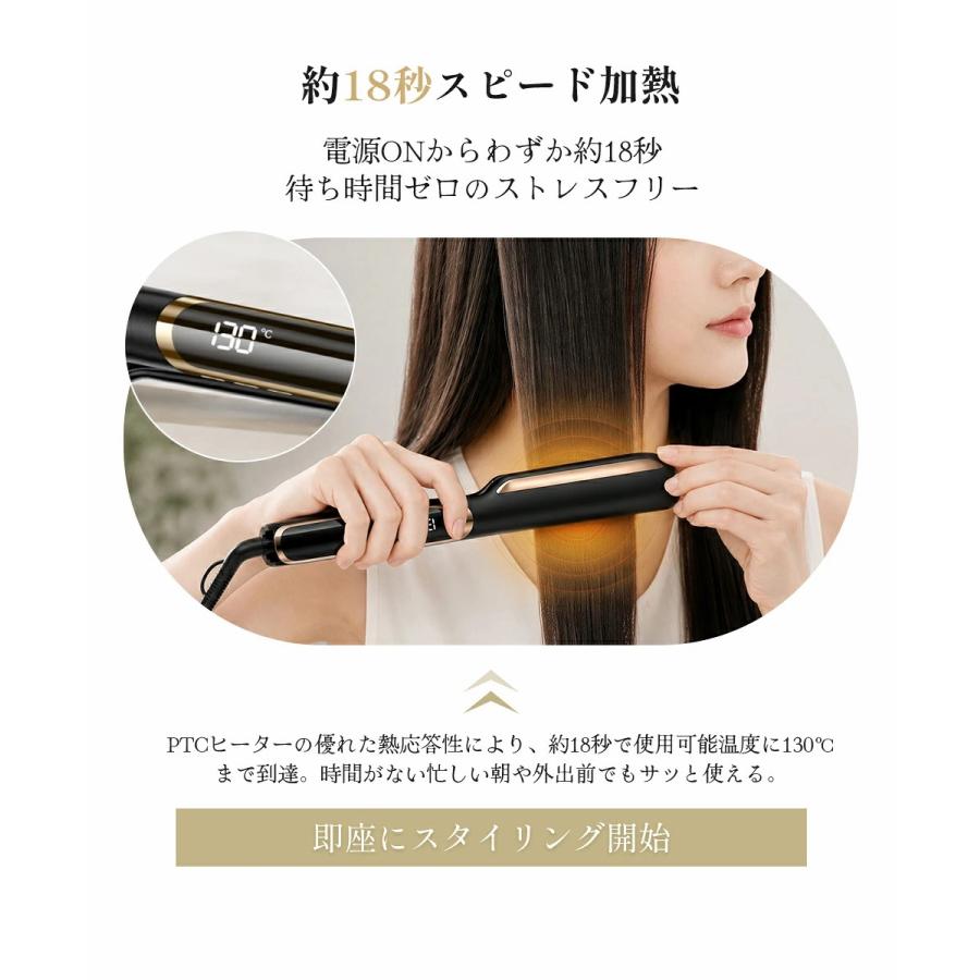 Yihai 【クーポンで3,480円】ヘアアイロン ストレート アイロン オイル