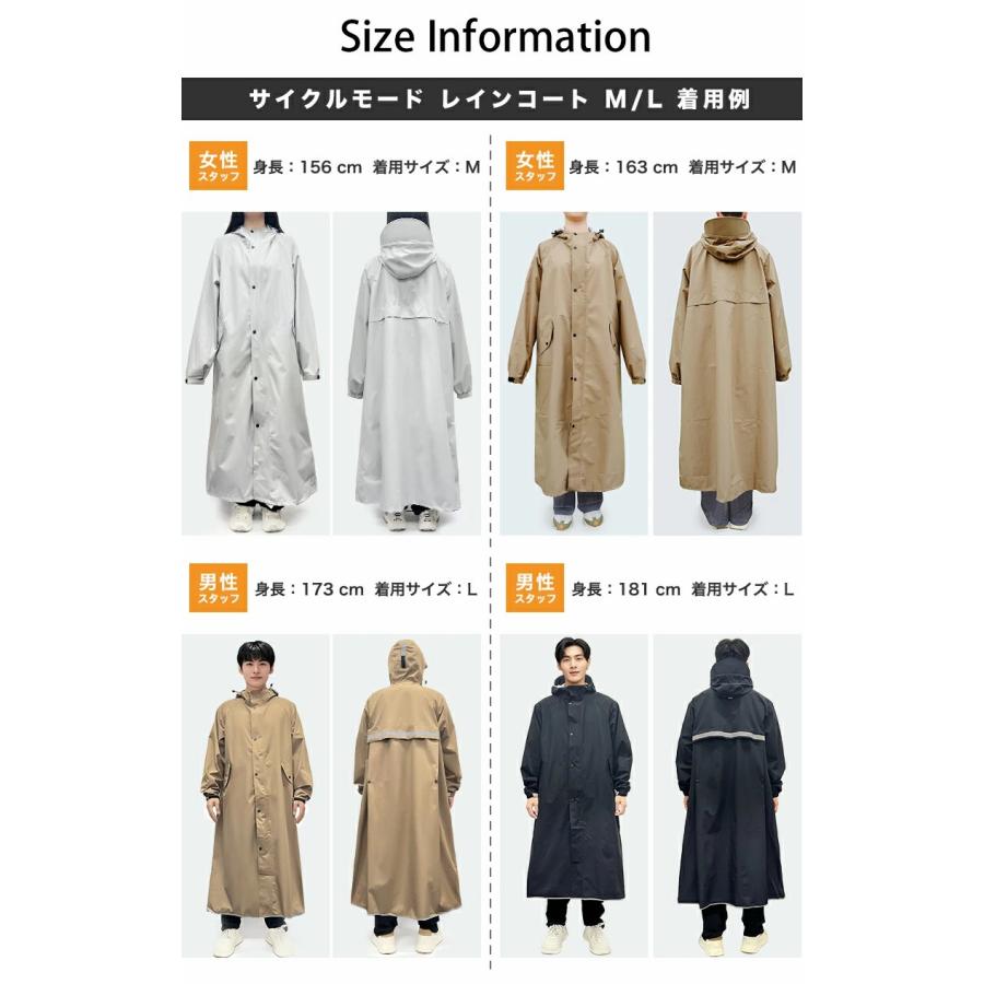 クーポンで2980円】レインコート 自転車 リュック対応 レインポンチョ