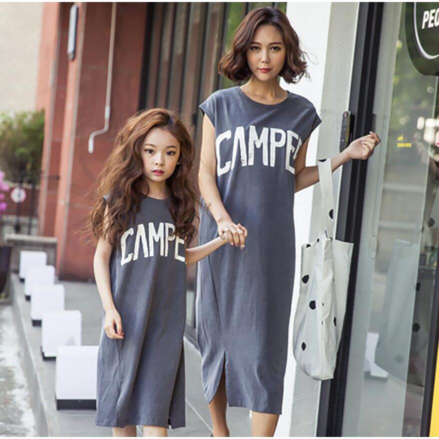ワンピース 親子カップル ペアルック 親子お揃い 親子ワンピース ペアルック 家族おそろい服 キッズ服 夏服 女の子 ママ レディース 子供服 家族旅行 単品売り Toppusu07 Cheeryjp 通販 Yahoo ショッピング