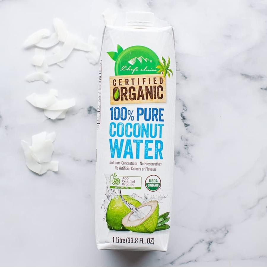 シェフズチョイス 有機 ココナッツウォーター 1000ml×4本 100ピュア 完全無添加 Organic 100pure coconut