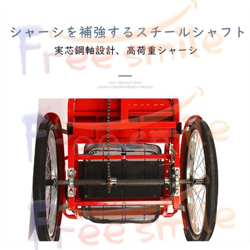 【タイムセール】 20インチ三輪自転車 大人用 高齢者用 三輪車 座席高さ調節可能 アバスケット付き 3輪バイク 2人乗り 座席付き 背もたれ シートベルト 【WSO2859970478】(100246円)