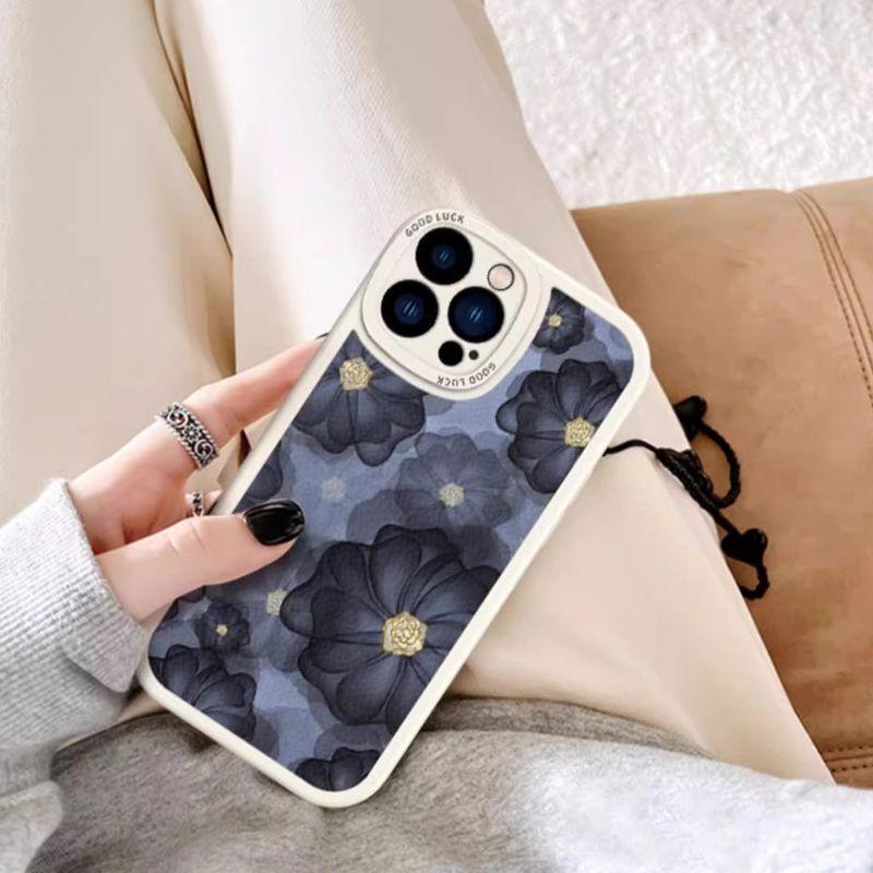 iPhone17 ケース アイフォン 2色 フラワー モノトーン iPhone17Pro Max