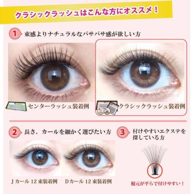 Selfray】エレガントラッシュ Jカール 太さ0.07mm 10本束