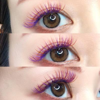 Selfray】マロンブラウン Jカール 太さ0.07mm 20本束 カラー マツエク