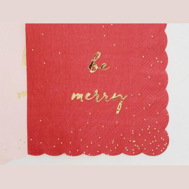 ペーパーナプキン Be Merry マルチカラー 16枚入 Merimeri クリスマス 誕生日 パーティー イベント お祝い ランチ ピクニック 女子会 かわいい 紙ナプキン Ch Chelseachips チェルシーチップス 通販 Yahoo ショッピング