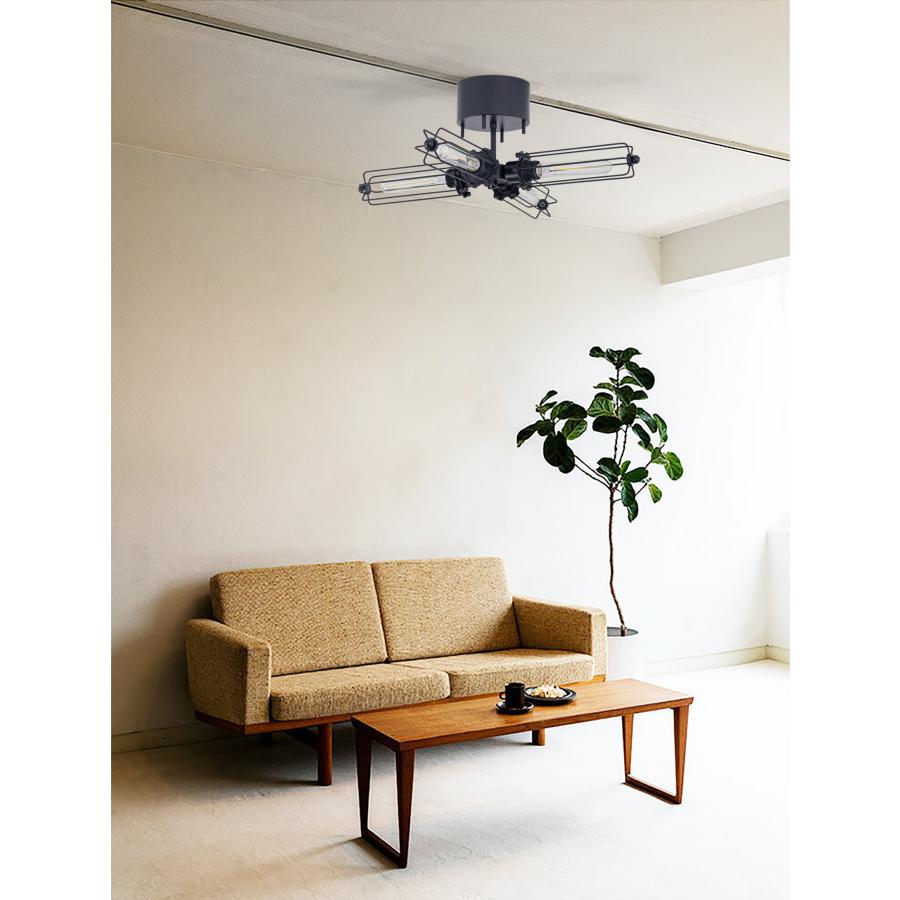 シーリングライト 送料無料 4灯 天井照明 北欧 おしゃれ E26 LED電球