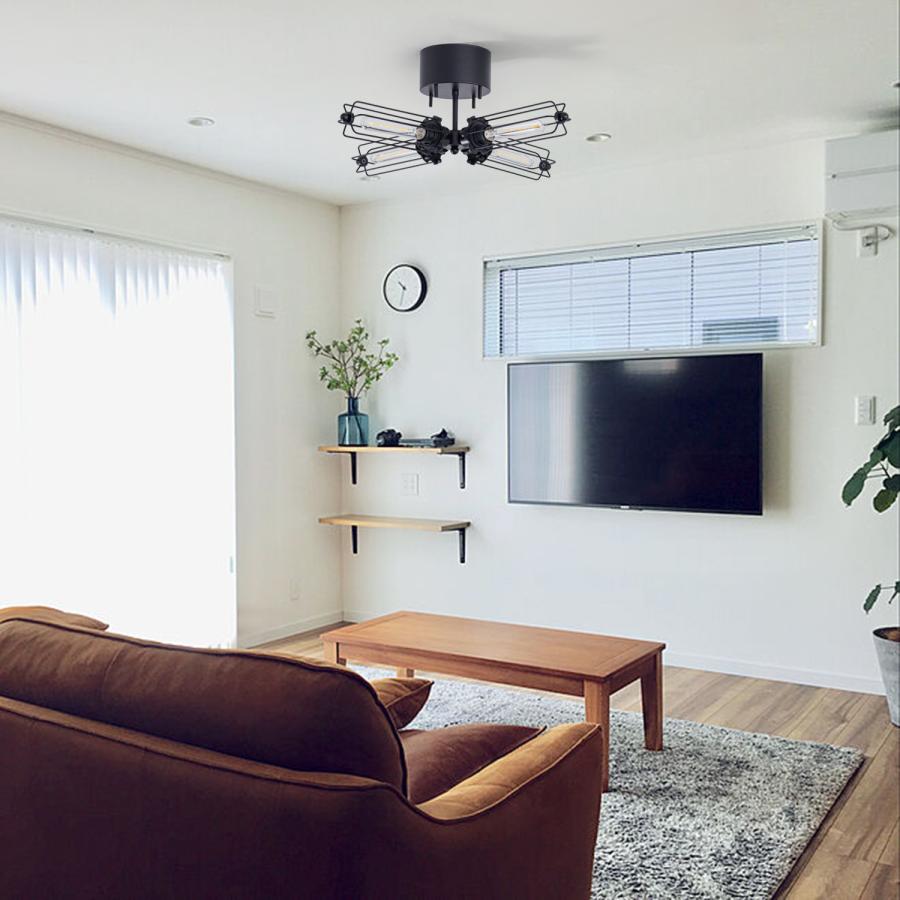 シーリングライト 送料無料 4灯 天井照明 北欧 おしゃれ E26 LED電球