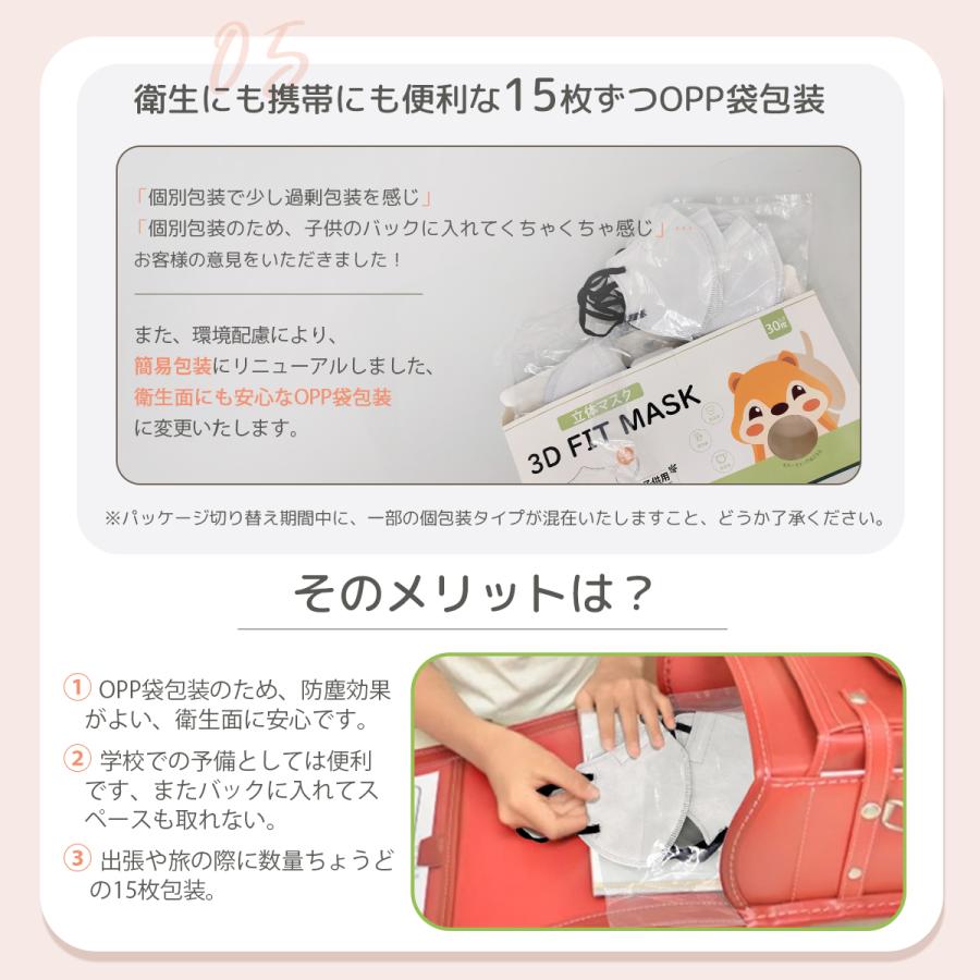 爆買☆お肌に安心 マスク 子供用 立体マスク 不織布 こども バイカラー